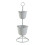Porte-plantes - HELLOSHOP26 - Intemporel - 2 cache-pots - Métal - Beige 1