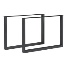 Piedi del tavolo - HELLOSHOP26 - Set di 2 - Acciaio laccato - 72 x 100 cm - Design moderno