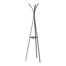 Portemanteau meuble d'entrée design 181 x 53 x 53 cm acier noir 03_0010389