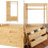 Cabideiro de entrada design 185 x 100 x 45 cm bambu natural 03_0010388 5