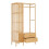 Cabideiro de entrada design 185 x 100 x 45 cm bambu natural 03_0010388 2