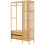 Cabideiro de entrada design 185 x 100 x 45 cm bambu natural 03_0010388 4