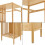 Cabideiro de entrada design 185 x 100 x 45 cm bambu natural 03_0010388 6