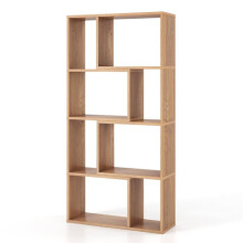 Bibliothèque ouverte - HELLOSHOP26 - 60 x 20 x 120 cm - 8 cases - Design moderne - Rangement sécurisé