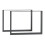 Pieds de table - HELLOSHOP26 - Lot de 2 - Acier laqué - 72 x 100 cm - Design moderne 2