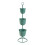 Porte-plantes - HELLOSHOP26 - 110 cm - 3 cache-pots - Métal - Vert 1
