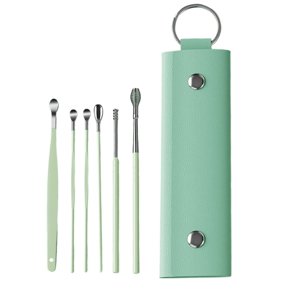Ear Wax Remover  Ear Hygiene Kit Professional Ear Curette Kit With Protective Travel Case Daily Care 1 Count