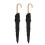 2 Pcs Miniatur Regenschirm Schwarz Tuch DIY Puppe 1