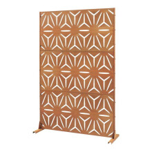 Paravent - HELLOSHOP26 - 180x120 cm - Acier Corten - Rouille - Design Moderne