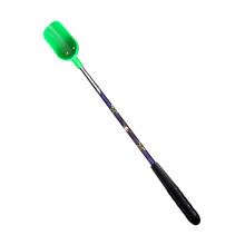 Bait Box Stainless Steel Telescopic Fishing Spoon, 3Section Portable Casting Spoon for Boilies and Particles, Green
