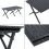 Tischset und 4 Stühle - HELLOSHOP26 - Camping - Oxford-Gewebe 600D - Grau - 5 Teile 4