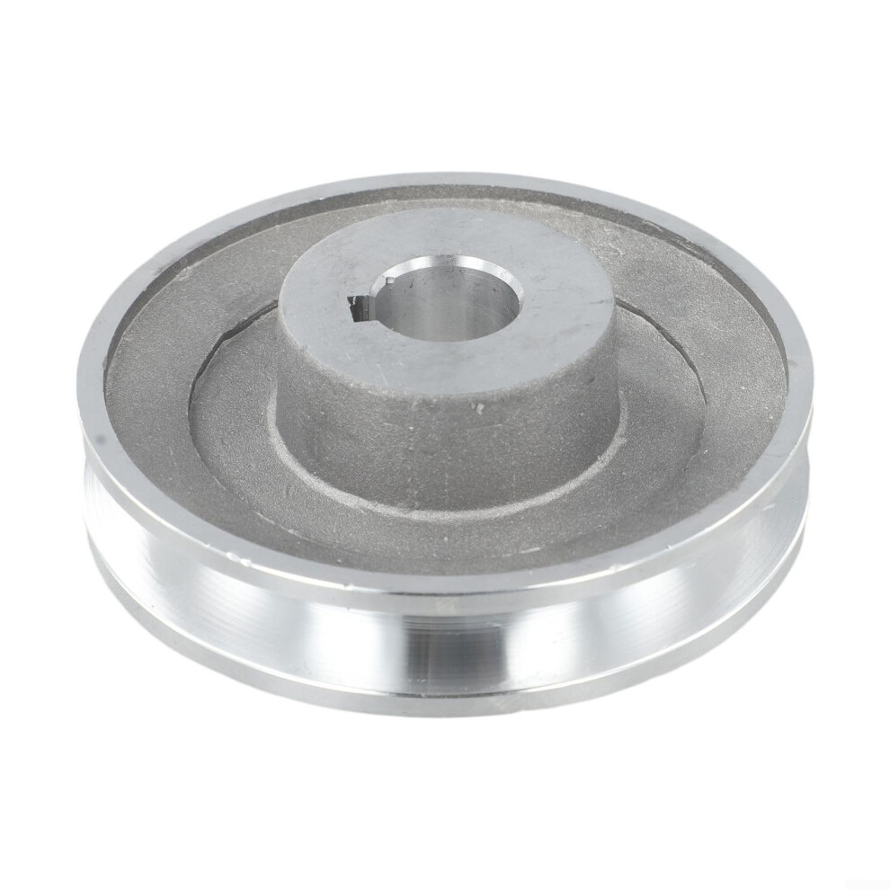 Aluminium A Type Single Groove Motor Pulley 100Mm Bore 19/24Mm 6/8Mm Keyway Compatible With Air Compressors Pumps 97X19 9339159707463