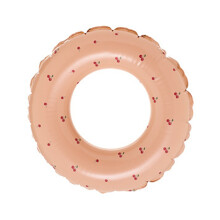 Opblaasbare zwemband in kersenkleur voor volwassenen, gemaakt van UV-bestendig, stevig vinyl, perfecte decoratie voor strandfeestjes en als zwemband