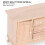1:12 schrank Schublade Möbel Modell Spielzeug 8
