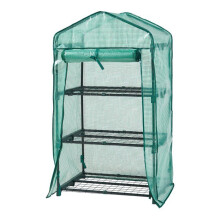 Tuinserre - HELLOSHOP26 - 3 niveaus - 125 x 69 x 49 cm - Groen - UV-bescherming