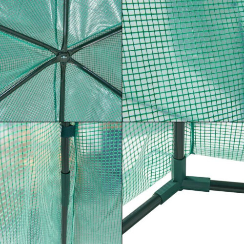 Serre de jardin - HELLOSHOP26 - 200 x 240 cm - Vert - Montage rapide - Protection optimale 2