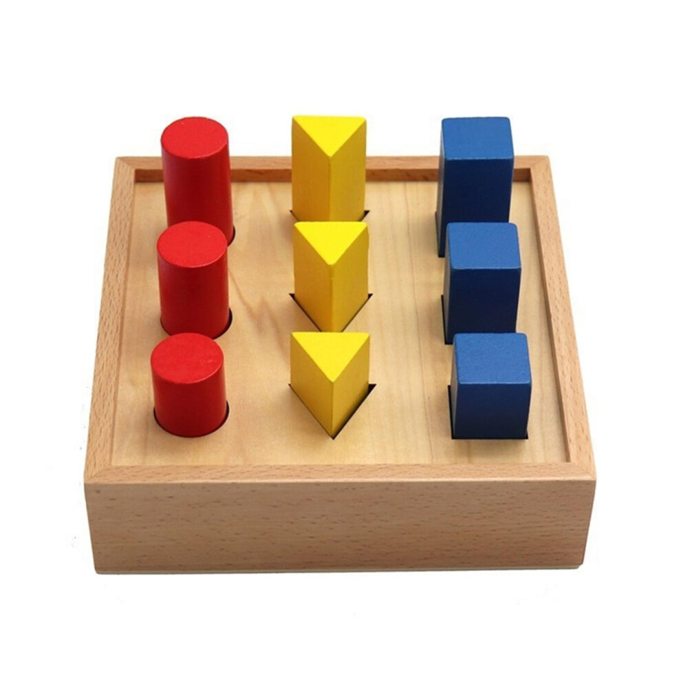 Wooden Puzzle Early Learning Toy for Toddlers Geometric Shapes