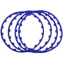 Car Wheel Rim Protectors Compatible with Sonet Cerato Opirus K3 K5 K8 K9 1621 AntiScratch Hub Guards Rim Protection Blue