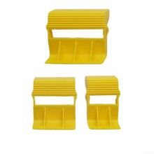 Tape Dispenser Cutter Tool Compact Masking Tape Edge Guide Paint Line Marker Workshop Supplies Multipurpose Hand Tool Yellow 3 Pack