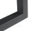 Pieds de table - HELLOSHOP26 - Lot de 2 - Acier laqué - 35 x 50 cm - Design moderne 5