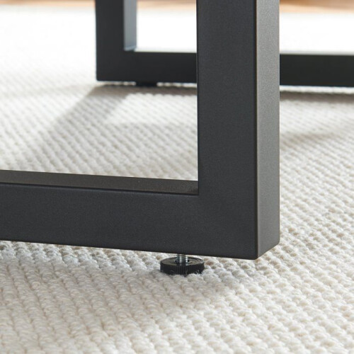Pieds de table - HELLOSHOP26 - Lot de 2 - Acier laqué - 35 x 50 cm - Design moderne 2