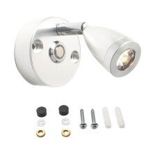 USB-Lade-LED-Leseleuchte mit Touch-Schalter, Dimmfunktion und einstellbarer Richtung für Wohnmobil-Innenbeleuchtung (weißes Licht, 12V/24V-System)