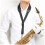 Adjustable Leather Saxophone Neck Strap, Comfortable Holder for Alto Tenor Saxophone 5