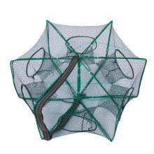 Fish Trap Folding Crab Cage EscapeProof Fishing Net Cage For Lake Pond Freshwater 6Hole Portable