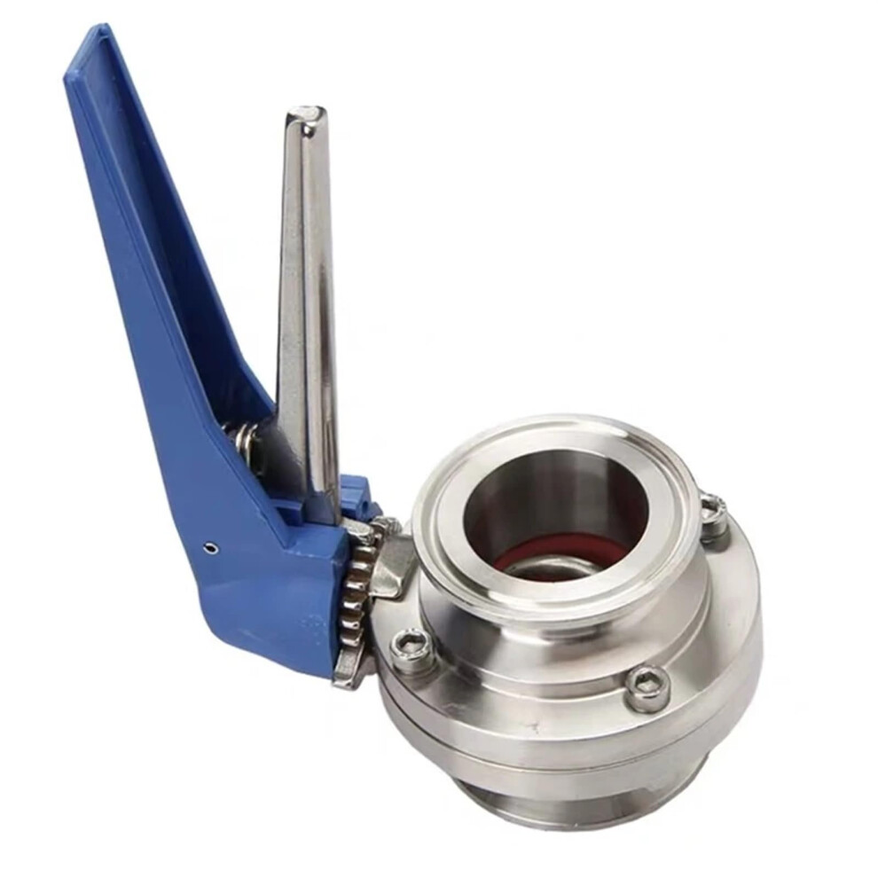 Tri Clamp Valve 3/4 Inch 19Mm S304 Stainless Steel Sanitary Squeeze Trigger 1.5 Inch Tri Clamp 1 Piece 9323874485256