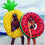 Inflatable air mattress water float, inflatable buoy, pool float, pineapple watermelon swimming ring 2
