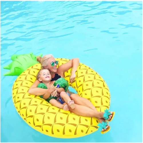 Inflatable air mattress water float, inflatable buoy, pool float, pineapple watermelon swimming ring 2