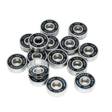 ILQ11 Black Skate Roller Smooth Skate Roller Bearings Longboard Speed Inline Skate Wheel Bearings Pack of 8 8mm 22mm
