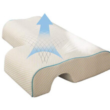 Memory Foam Neck Pillow for Couples, Curved Cuddle Pillow with AntiPressure Hand Support, Prevents Hand Numbness When Cuddling and Sleeping