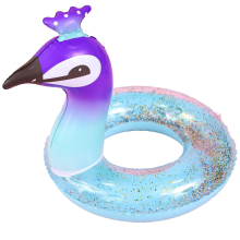 Vaaleanpunainen flamingo-uimapatja, ensiluokkainen UV-käsitelty vinyyli, nopea venttiilitäyttö nopeaan asennukseen, kaunis kesädesign, 76 cm