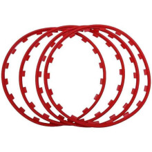 Car Wheel Rim Protectors for Compatible EQ EQA EQE EQS 250350, 1621 Inch AntiScratch Hub Edge Guards Red