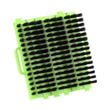 Horse grooming brush cleaner, riding brush, horse cleaning, grooming brush for hair, for dogs, cats, livestock fences green