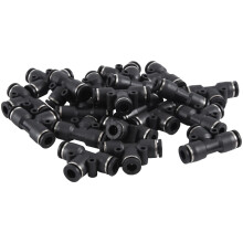 Pneumatic Tee Union Fittings Kit Quick Release Air Line Tube Tee Connector
