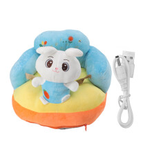 Cadeirinha de chão macia para bebês que estão aprendendo a sentar. Adorável cadeirinha de apoio em formato de animal, feita com material macio e