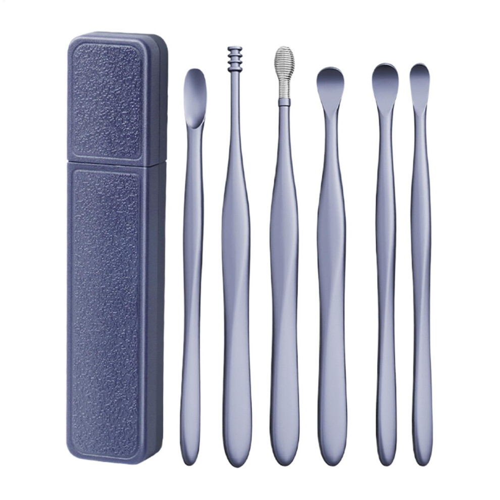 Ear Pick Ear Curette Ear Cleaning Kit 6X Safety Spoon Reusable Ear Pick For Day Care