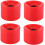 PU Set 70x51 Mm 4 Long Red Polyurethane Skating Lovers 5