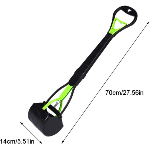 Portable Unbreakable Dog Poop Scoop Foldable Long Handle Easy Pickup 1