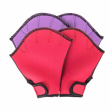 Zwemhandschoenen met zwemvliezen, aquahandschoenen voor fitness en wateraerobics, verbeterde voortstuwing, verstelbare polssluiting, ademend ontwerp,