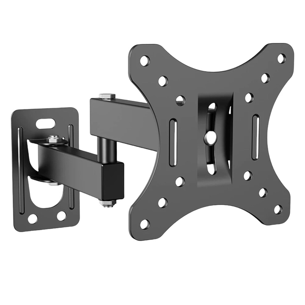 Full Motion Tv Wall Mount Corner Tv Mount For 1332 Inch Tvs Swivel Tilt Articulating Extension Vesa 100X100mm Black 9119770133977
