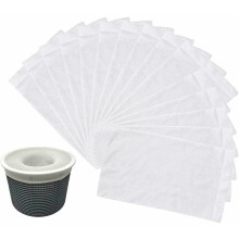 Calcetines para skimmer de piscina, malla duradera para atrapar pelo y residuos, diseño ligero y portátil, perfectos para filtros, cestas y