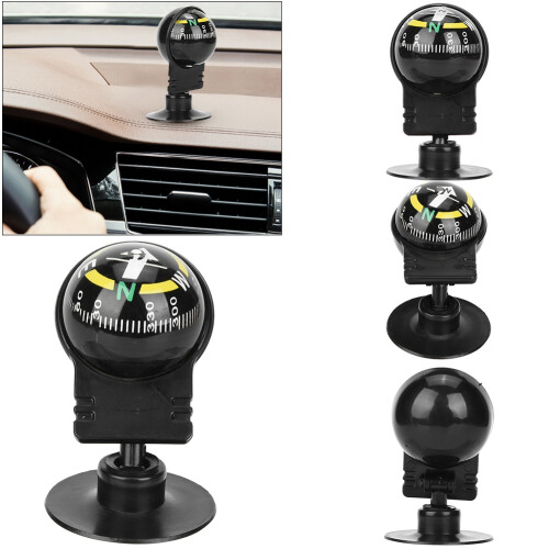 Automotive Direction Guide for Dash Mount Navigation, Universal Car Accessory with Adjustable Compass Ball for Convenient and Practical Navigation in 2