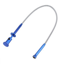 Universal Magnetic Pickup Tool with LED Light, 4Claw Shaft, Slim Alloy Housing