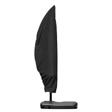 Telo di copertura su misura per ombrellone da giardino, protezione completa dalle intemperie, progettato per l'uso tutto l'anno (nero, 57x48x25 cm)