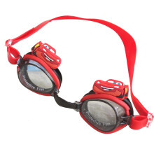 Occhialini da nuoto per bambini, ponte nasale flessibile, lenti antiappannamento con protezione UV, eleganti e decorativi, cinturini regolabili per