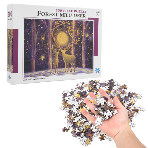 500 stücke Wald Hirsche Puzzle Pädagogisches 1