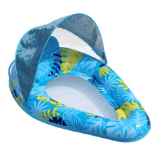 Inflatable Pool Lounger for Adults Inflatable Sun Shade Pool Float Inflatable Lounge Seat Island Water Toy for Adults Kids Outdoor